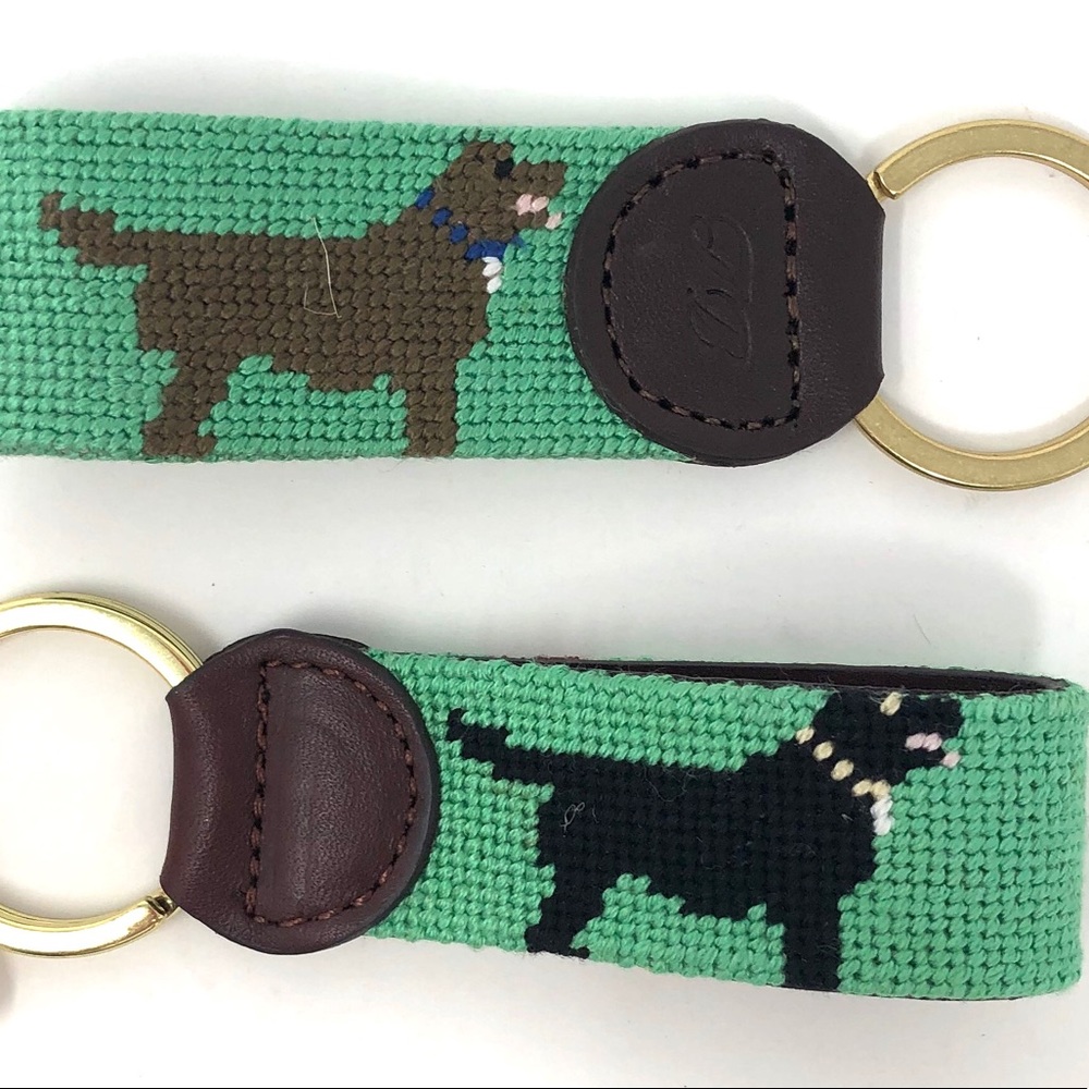 Labrador Retriever Needlepoint Key Fob - Picture 4 of 7